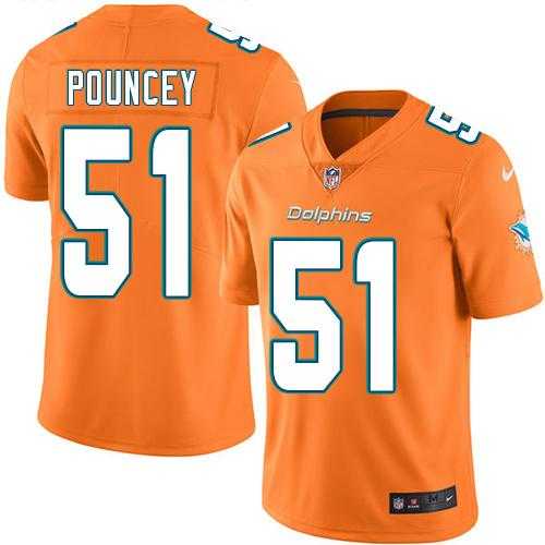 Nike Men & Women & Youth Dolphins 51 Mike Pouncey Orange Color Rush Limited Jersey,We sell and wholesale Nike Men & Women & Youth Dolphins 51 Mike Pouncey Orange Color Rush Limited Jersey on line form chian!